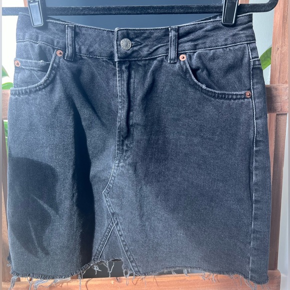 Topshop TALL High-Rise Denim Skirt - Picture 2 of 6